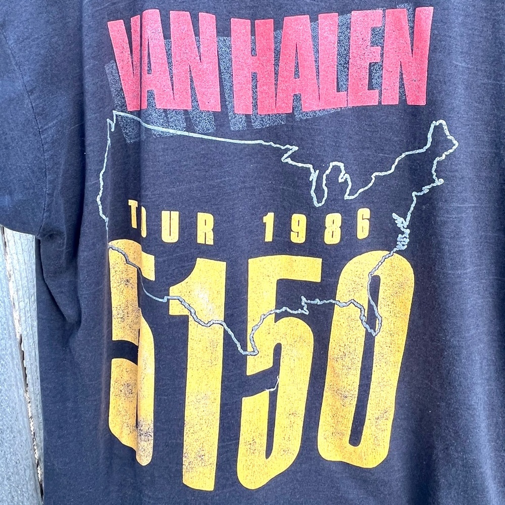 *Vintage 1986 Van Halen 5150 Tour T-shirt Size L - Picture 9 of 9